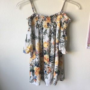 Floral Off The Shoulders Top